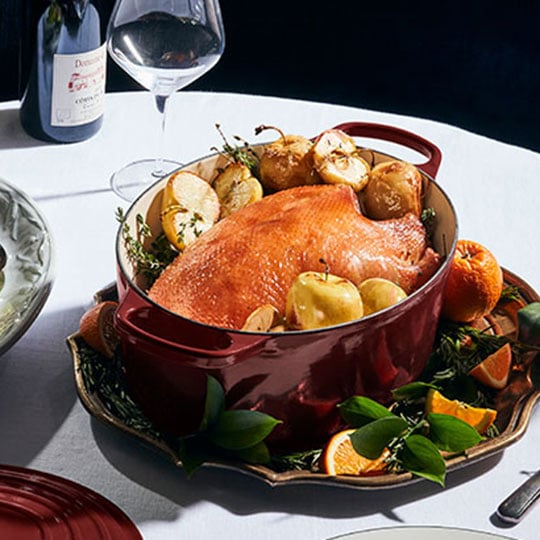 duck roasted in a dutch oven