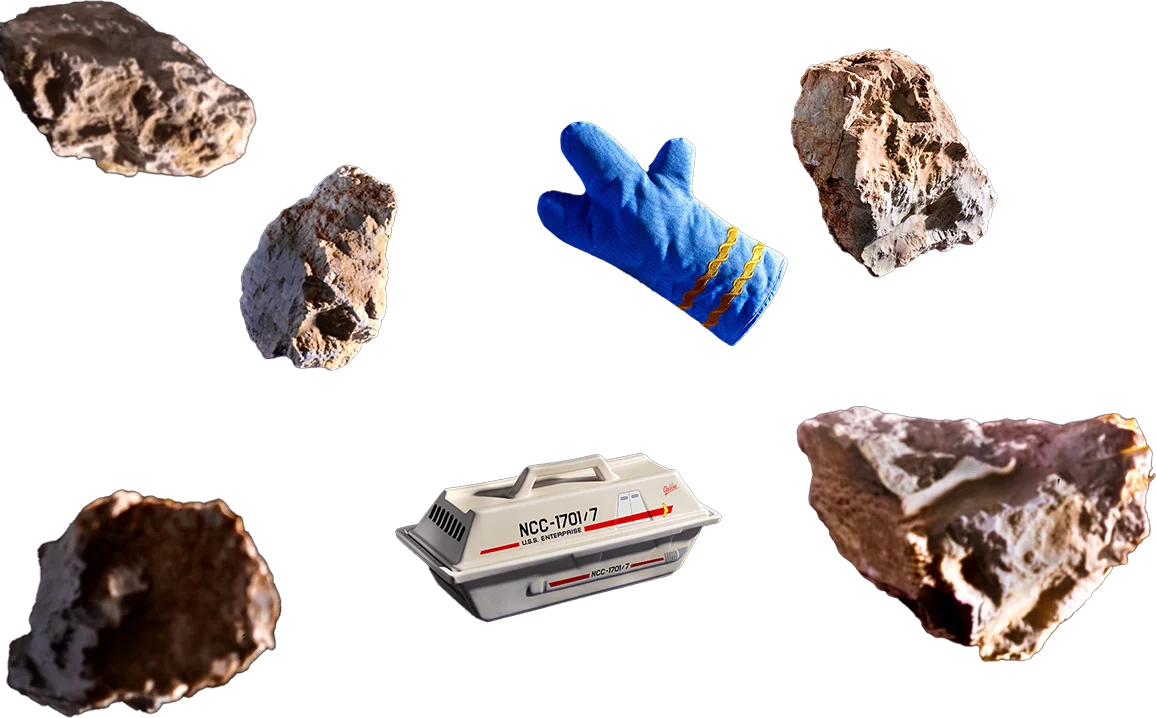 asteroid belt of Star Trek products