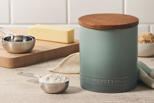 canister with baking ingredients