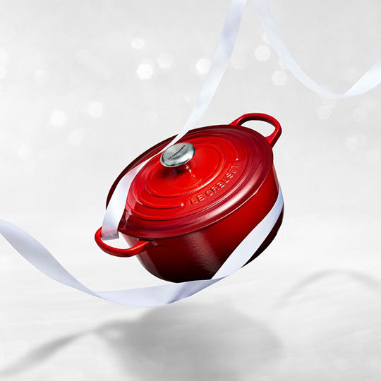 dutch oven in cerise red