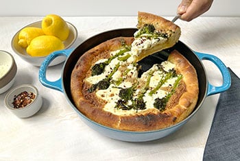 pizza in an everyday pan