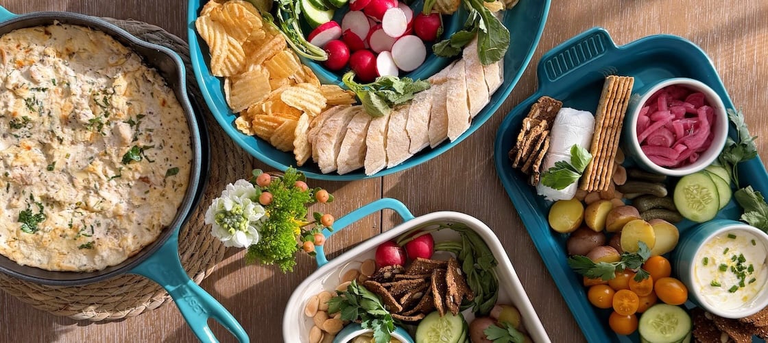 completed mezze platter