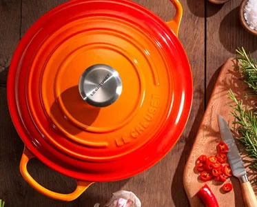 flame orange dutch oven