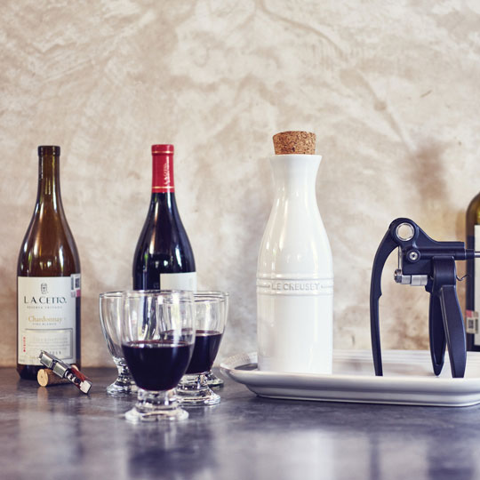 wine bottles