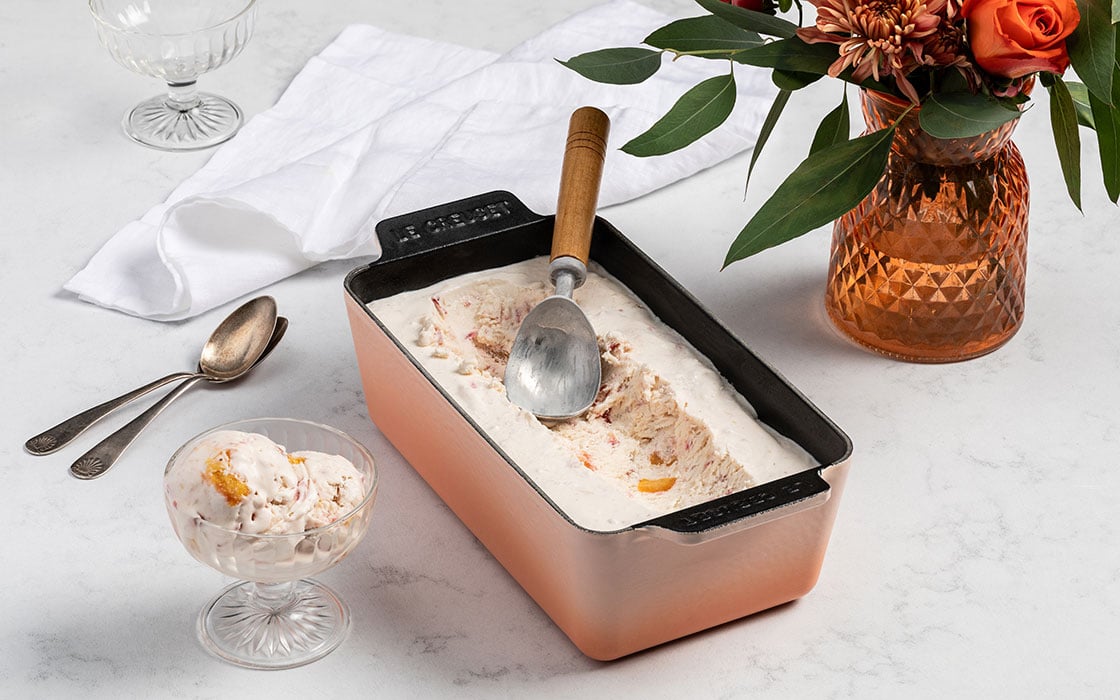 ice cream in a loaf pan