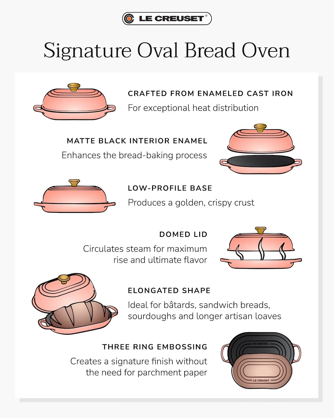 oval bread oven infographic