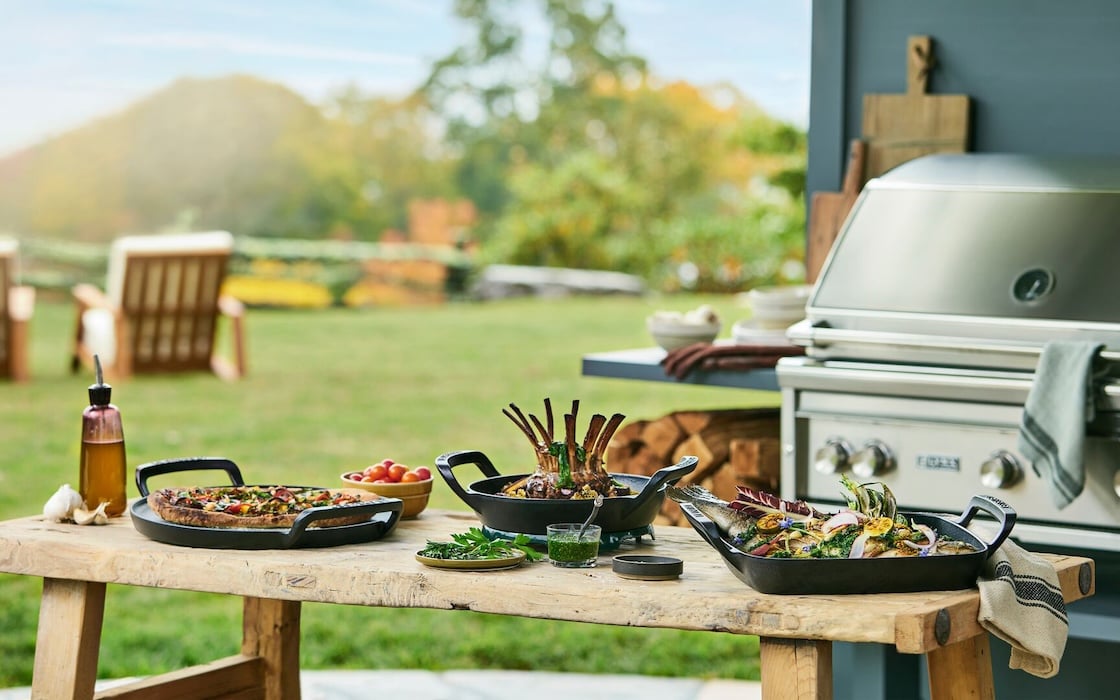 outdoor grilling scene