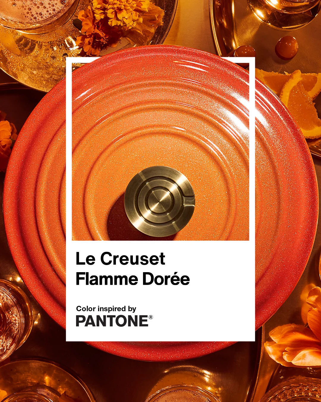Le Creuset Flamme Dorée - Color Inspired by Pantone