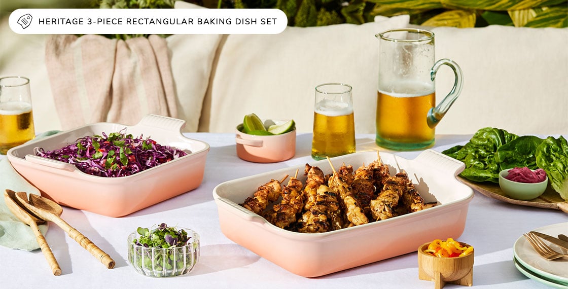 links to Heritage 3-Piece Rectangular Baking Dish Set