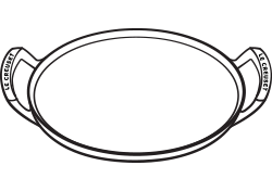 pizza pan illustration