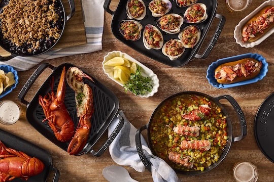 overhead shot of food