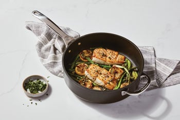 fish in a non-stick skillet