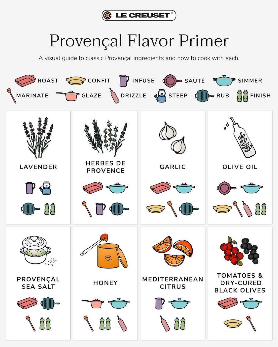 provencal flavor infographic