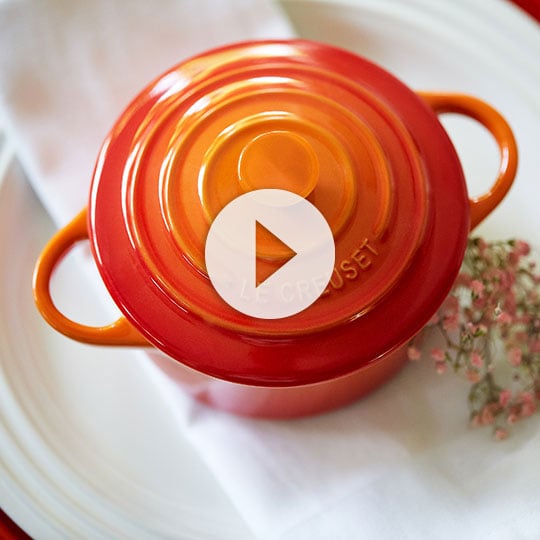 orange mini cocotte