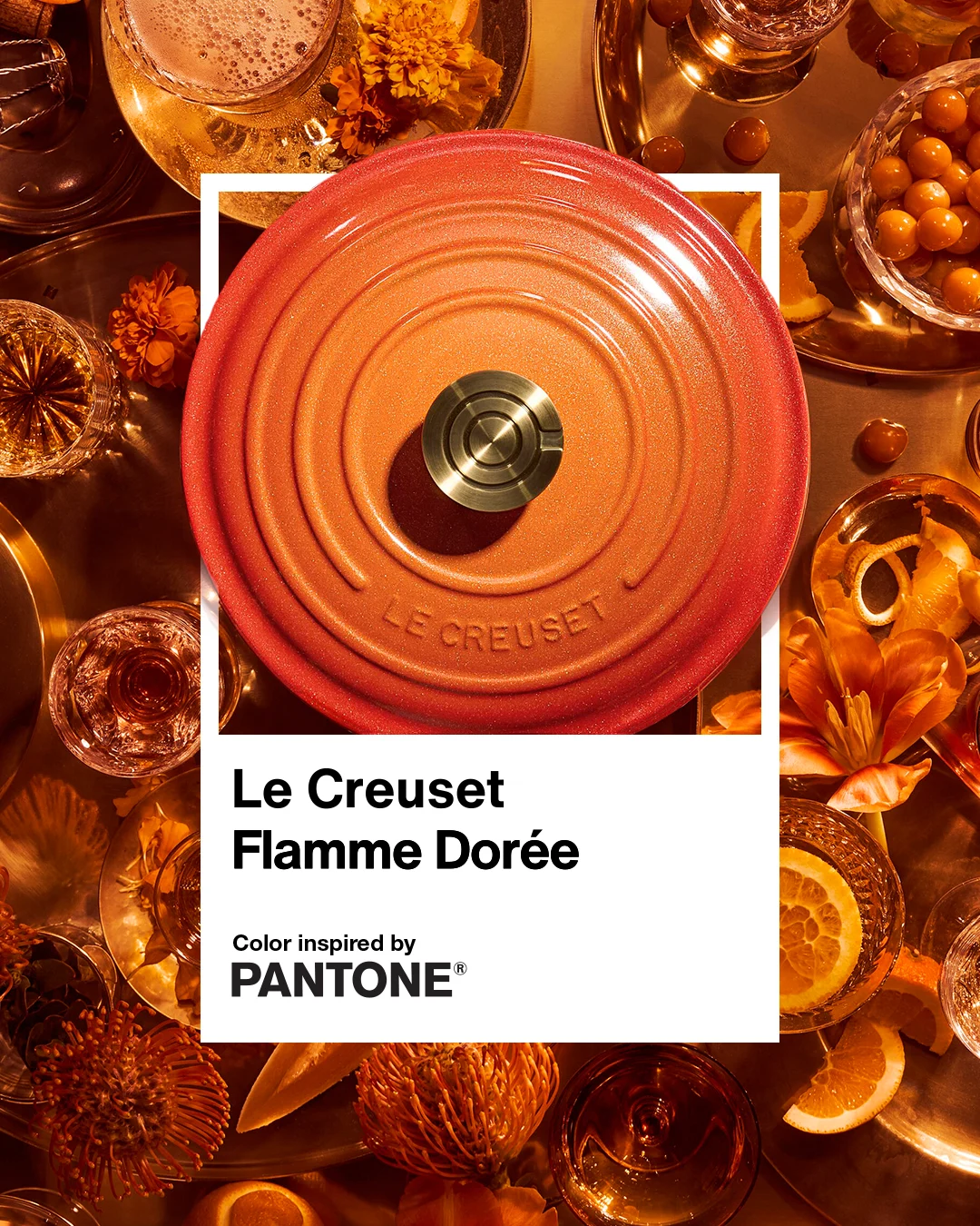 Le Creuset Flamme Dorée - Color Inspired by Pantone