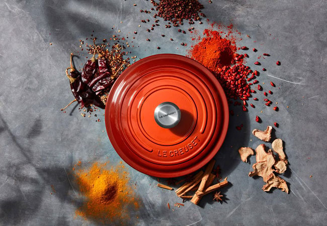 Le Creuset Just Launch Cayenne, a Brand-New Cookware Color for Summer