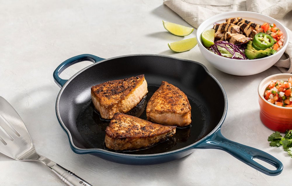 Cooking Class How to Sear in Skillets and Grill Pans Le Creuset®