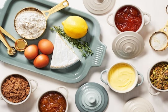 platter surrounded by dips