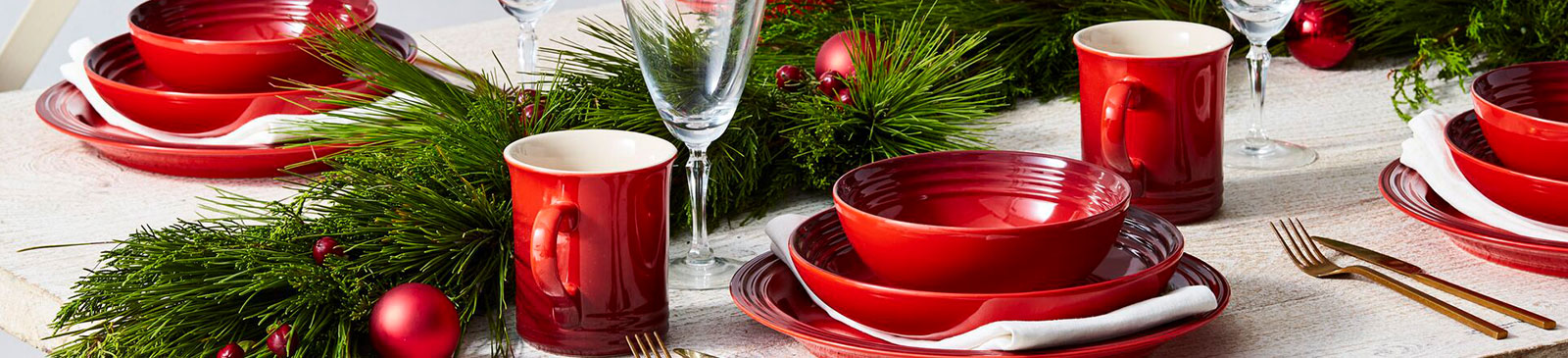tabletop image features dinnerware and serveware