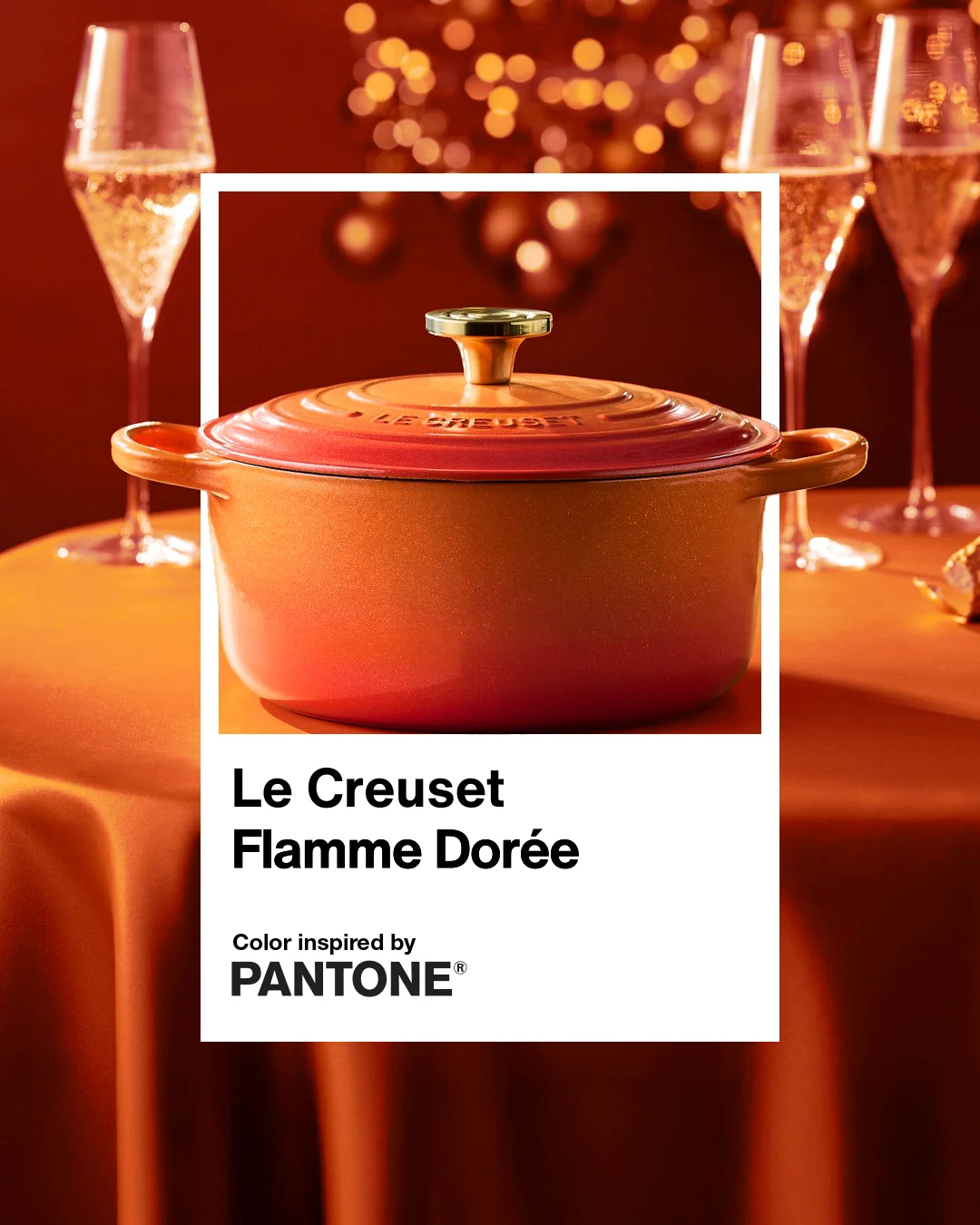 Le Creuset Flamme Dorée - Color Inspired by Pantone