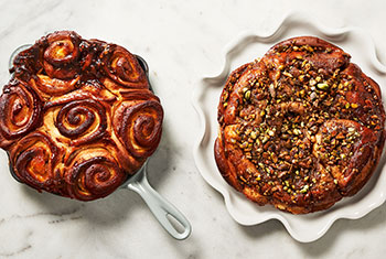 sticky buns - links to blog post about making brioche