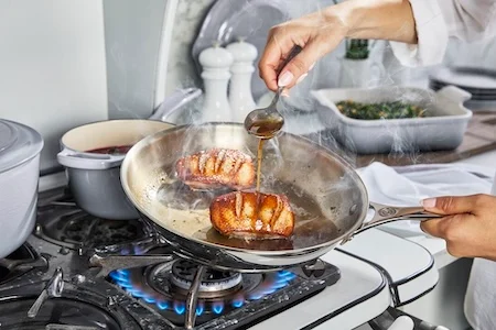 sauteeing entree