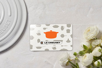 le creuset branded gift card