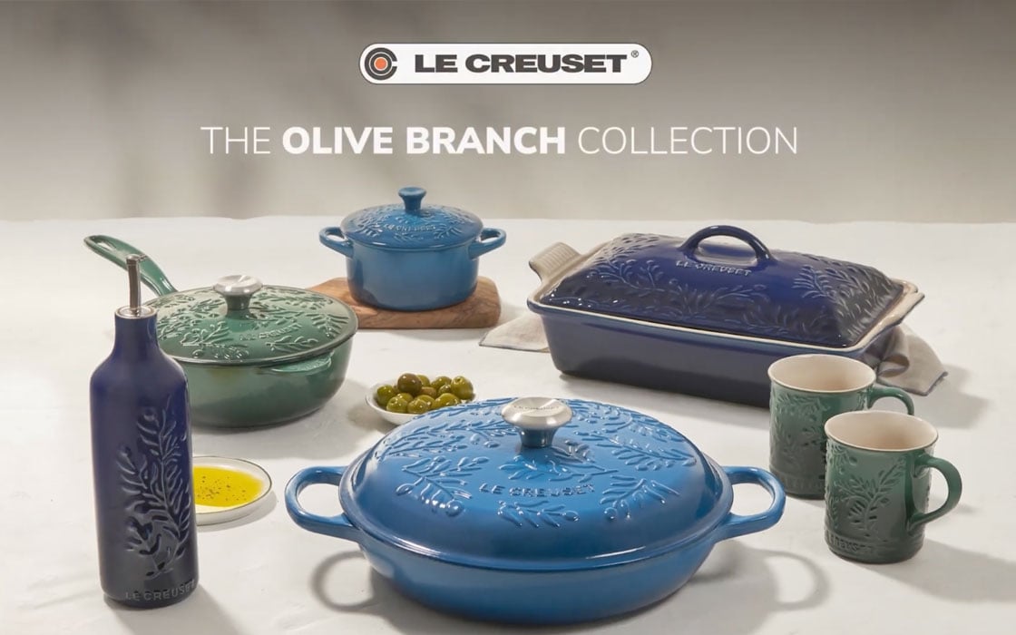 Le Creuset, Embossed Olive Branch Collection Zola, 49 OFF