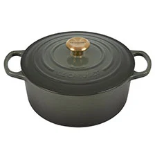 Round Dutch Oven in Thyme green