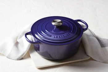 dep indigo blue dutch oven