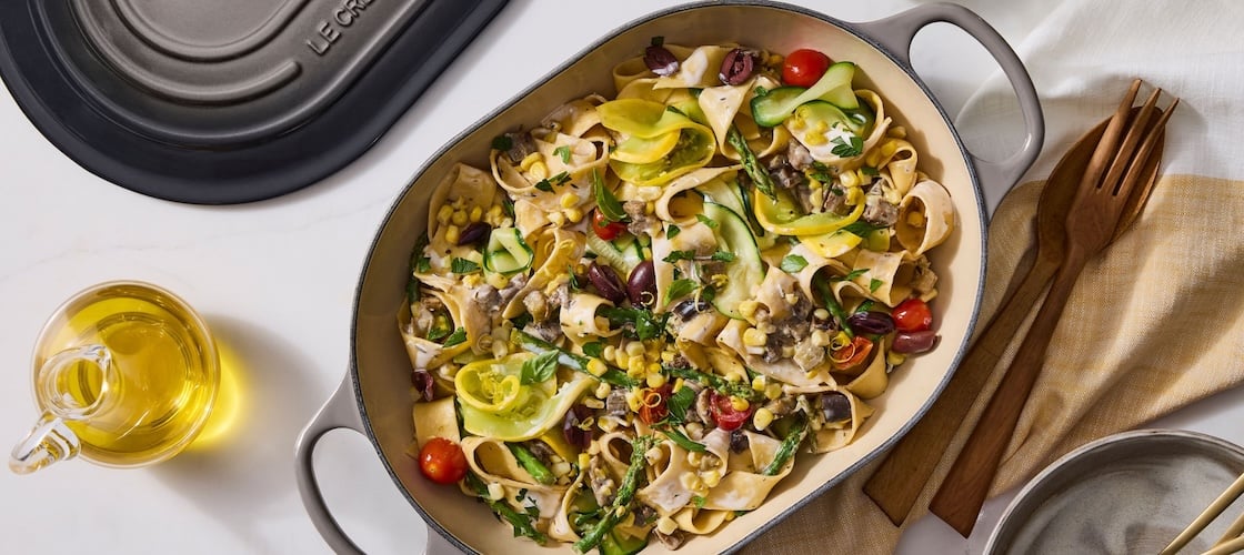 veggie filled pasta - links to recipe