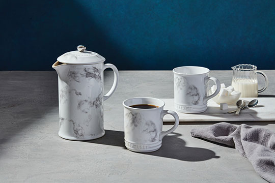 marble coffee set