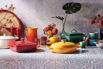 colorful table setting
