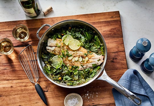 stainless steel fry pan