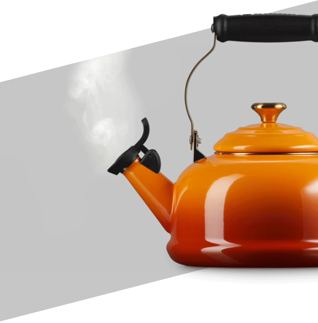 steaming kettle