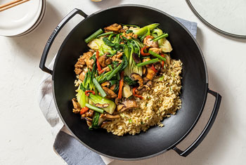 chicken stir-fry with rice