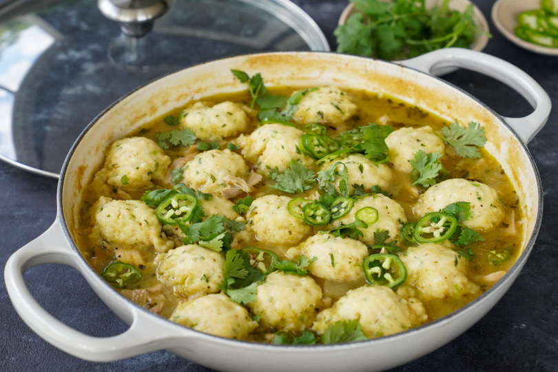 Green Chile Chicken & Dumplings