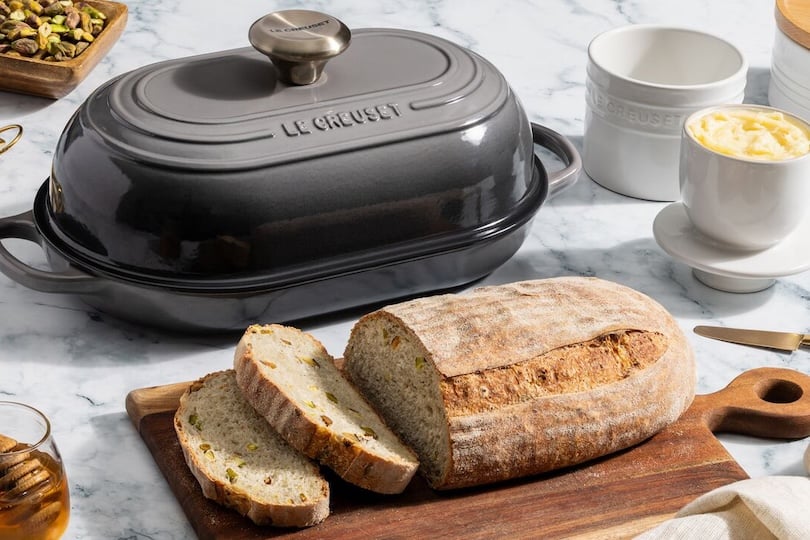 LE CREUSET ミストグレー ミルクパン Honey, Pistachio and Rose Water 