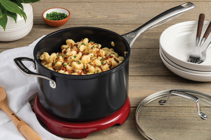 Bacon Mac and Cheese with Cauliflower Cream