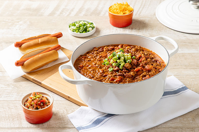 Ancho Chili Cheese and Salsa Dogs