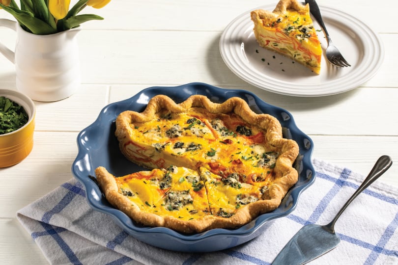 Potato-Crusted Farmers Market Quiche