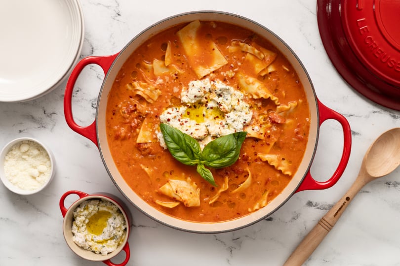 Creamy Lasagna alla Vodka Soup