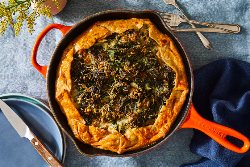Creamed Greens Galette