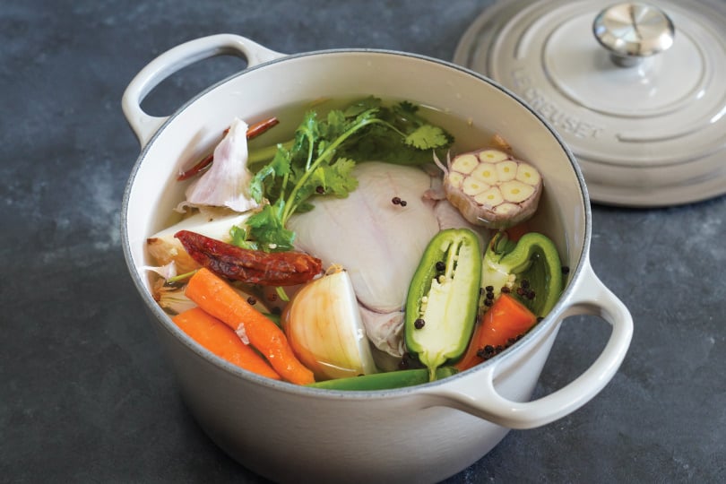 Three-Chile Chicken Stock