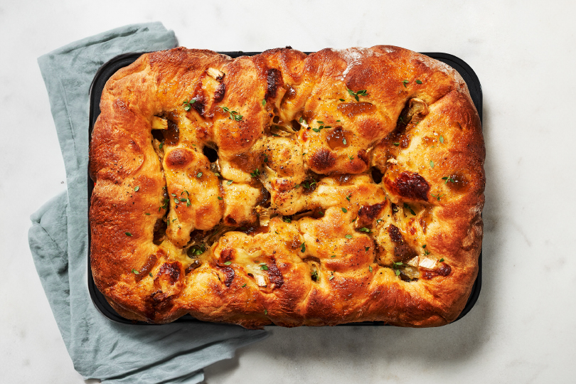 Camembert, Fig and Thyme Brioche Bread