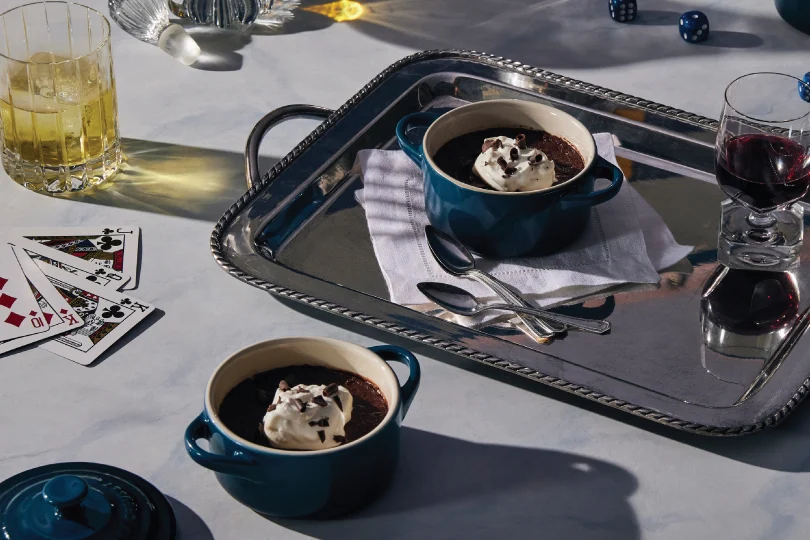 Red Wine Dark Chocolate Pot de Crème