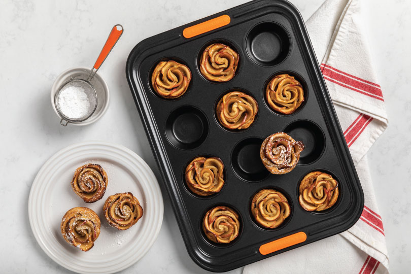 Maple-Glazed Apple Rose Tartlets