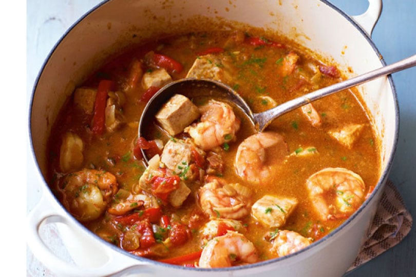 Shrimp and Swordfish Curry