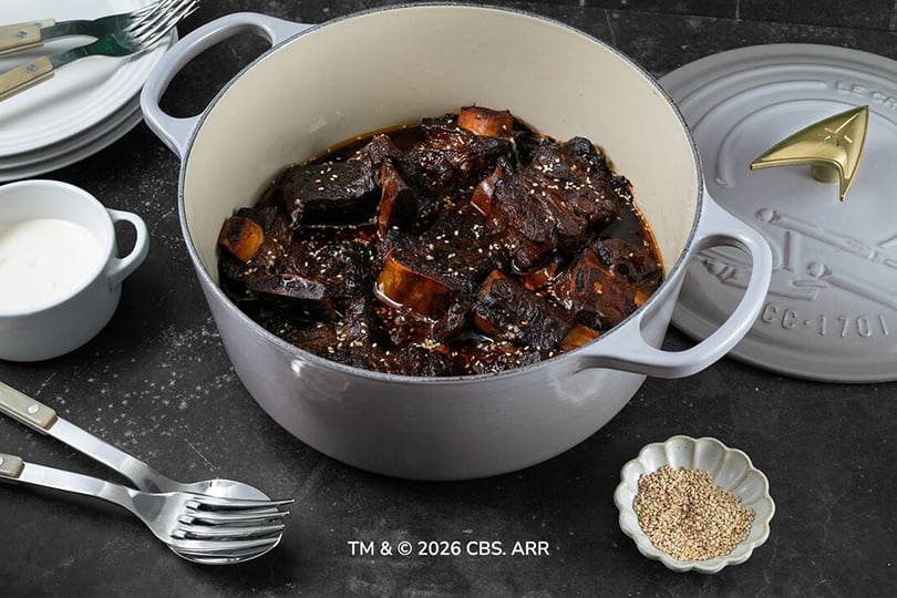 Slow-Braised Short Ribs with Malted Caraway and Onion