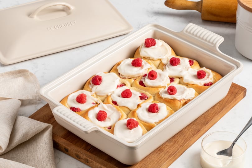 Raspberry Cream Brioche Rolls